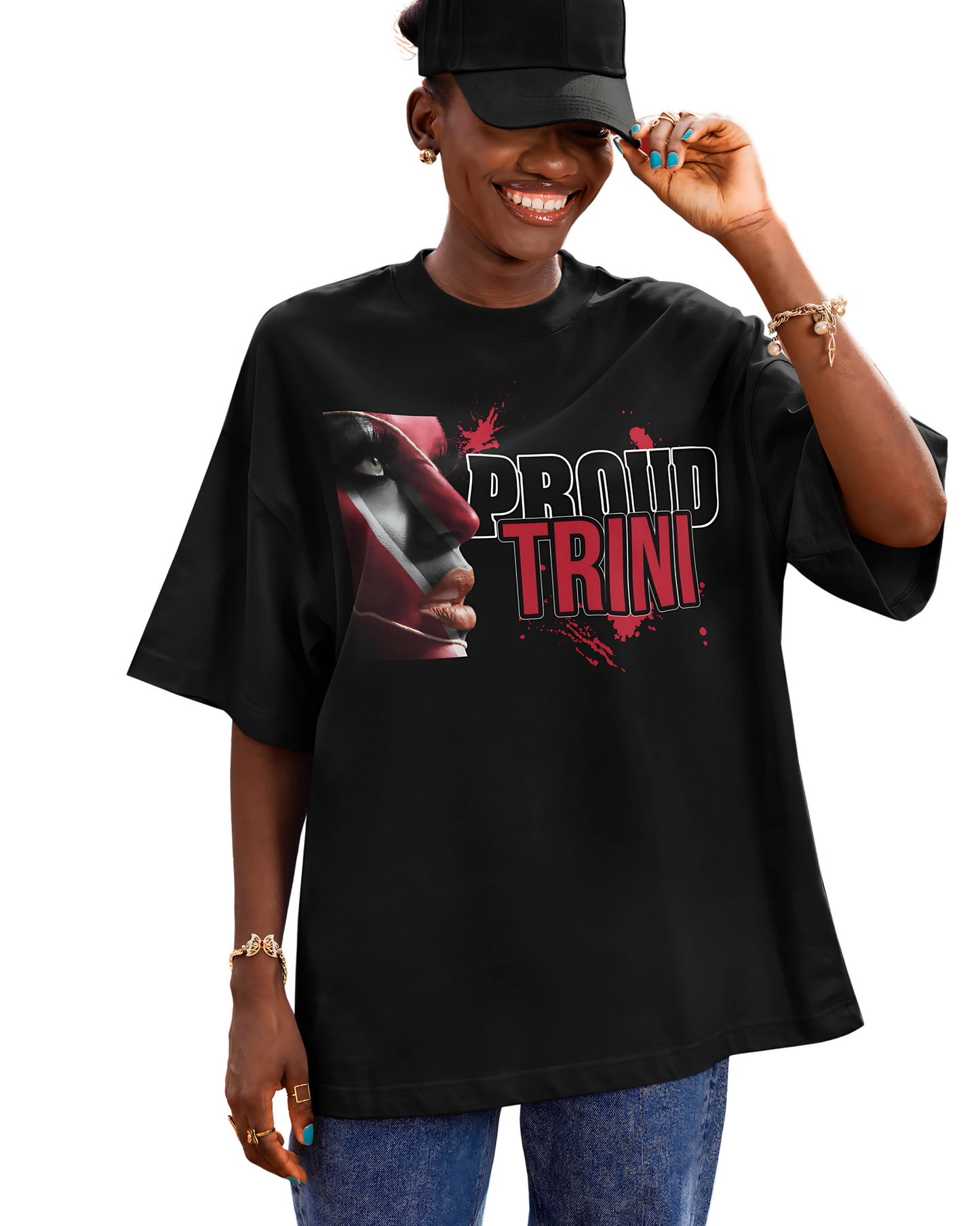 Proud Trini Oversized tshirt