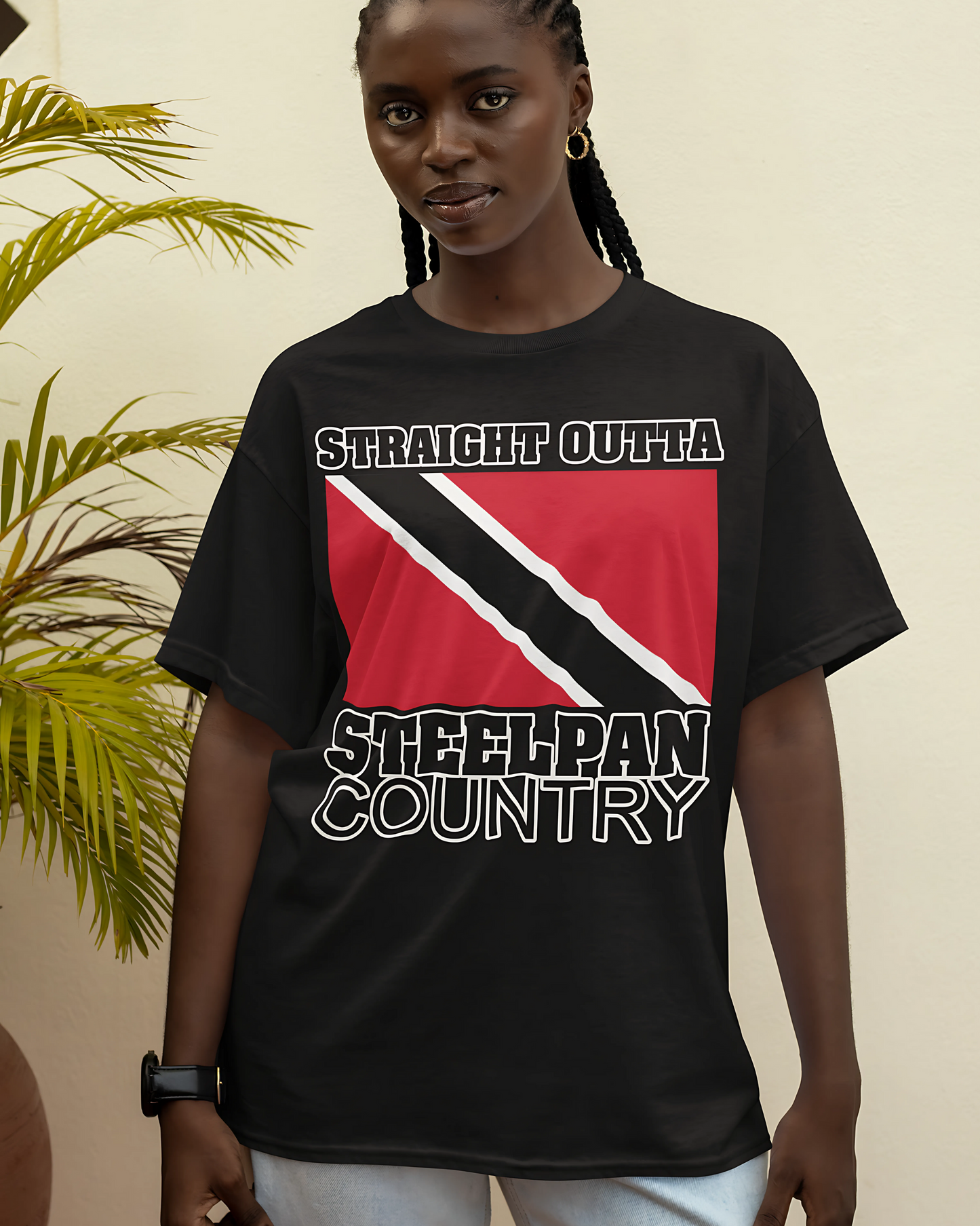 Straight Outta Steelpan Country (Trinidad) Oversized tshirt