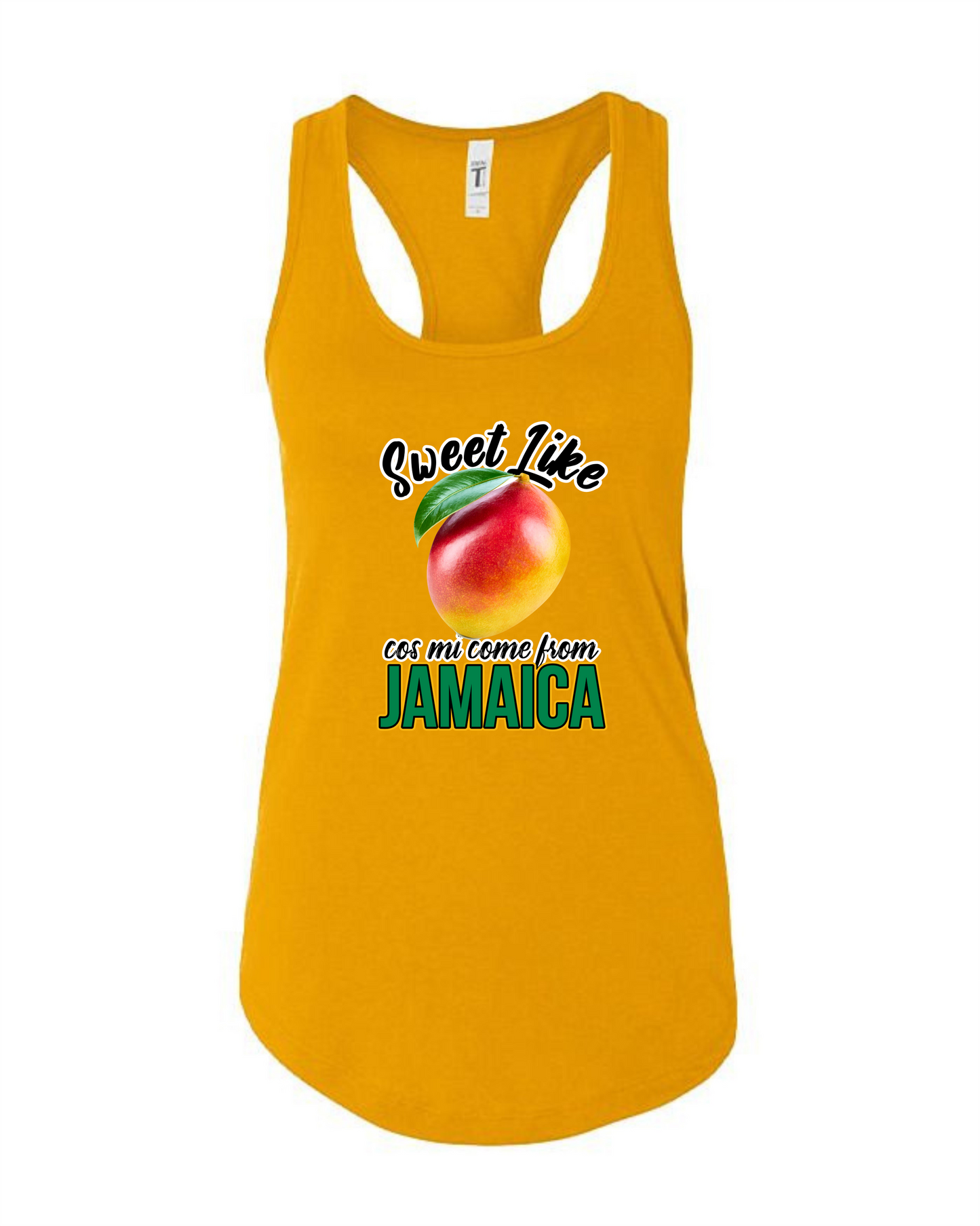 Sweet Like Mango (Jamaica) racerback tank top
