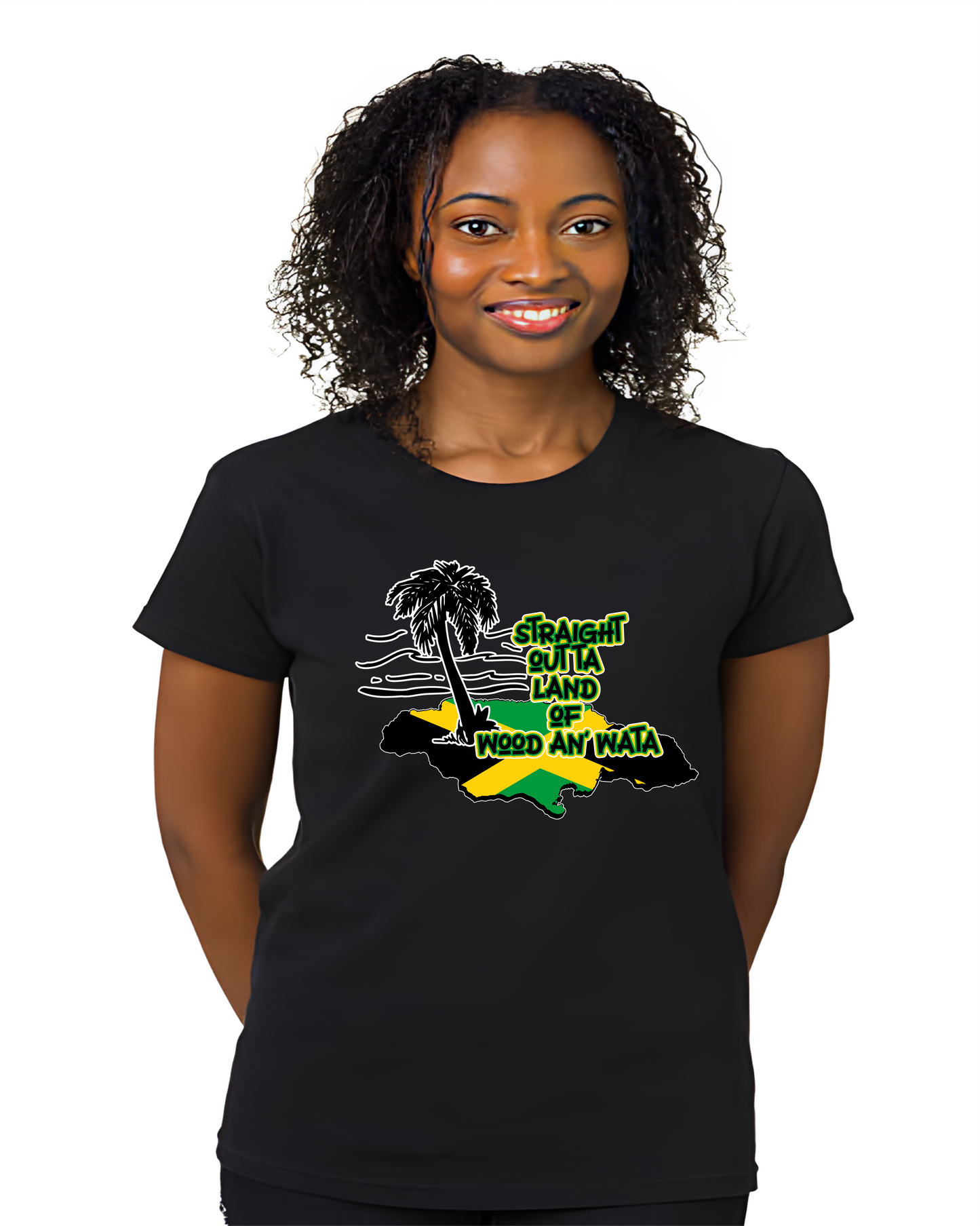 Straight Outta Land of Wood An Wata (Jamaica) t-shirt