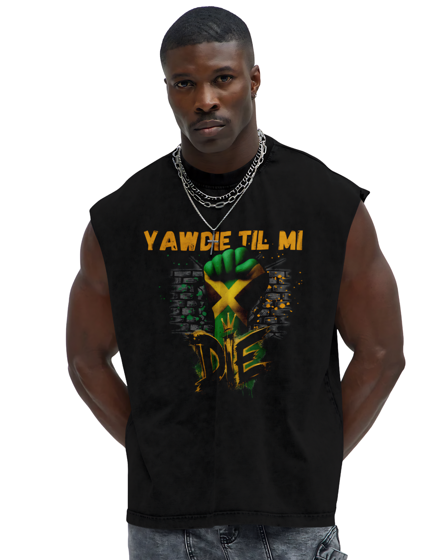 Yawdie Til Mi Die (Jamaica) Remix muscle tshirt