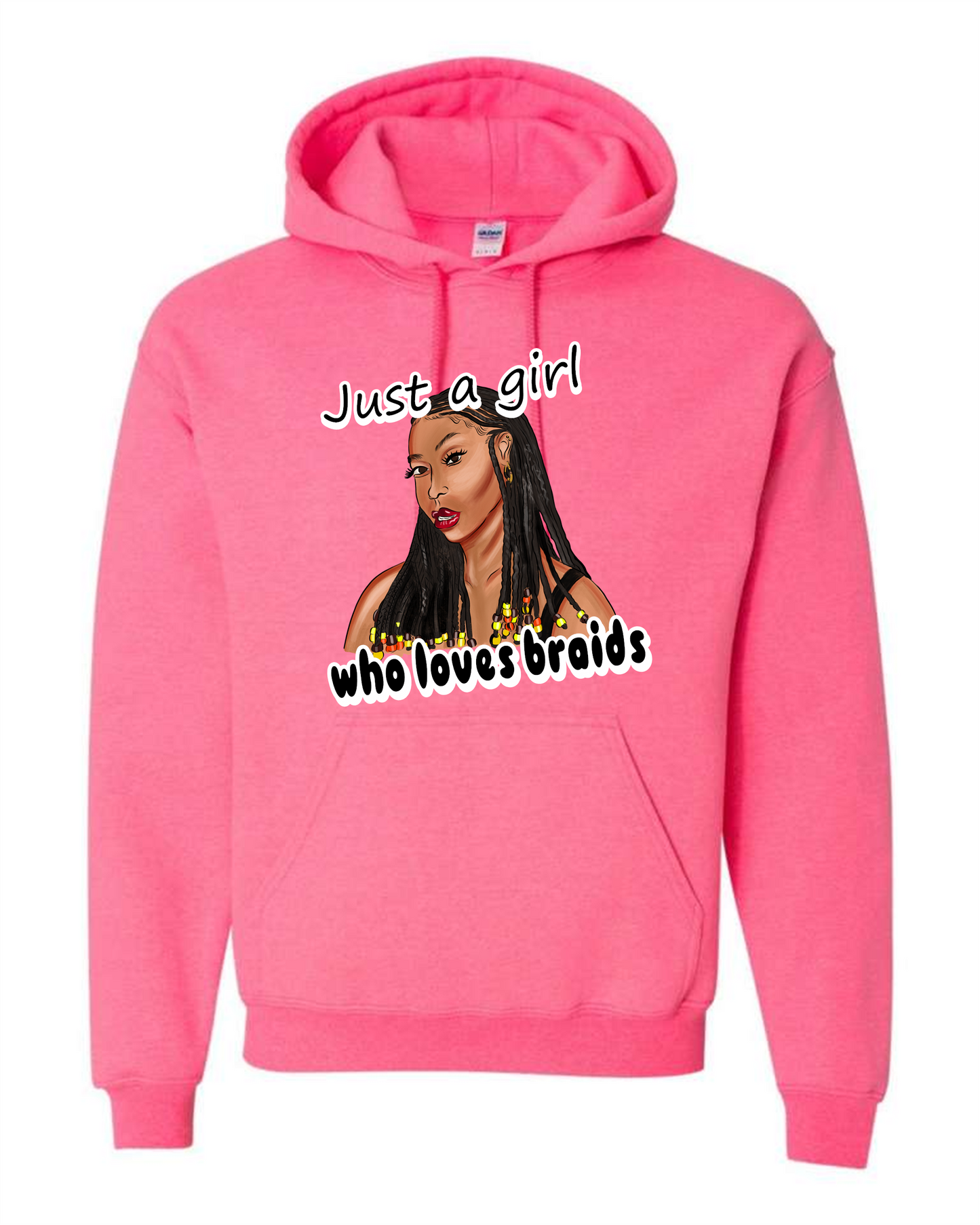 Just A Girl Who Loves Braids hoodie