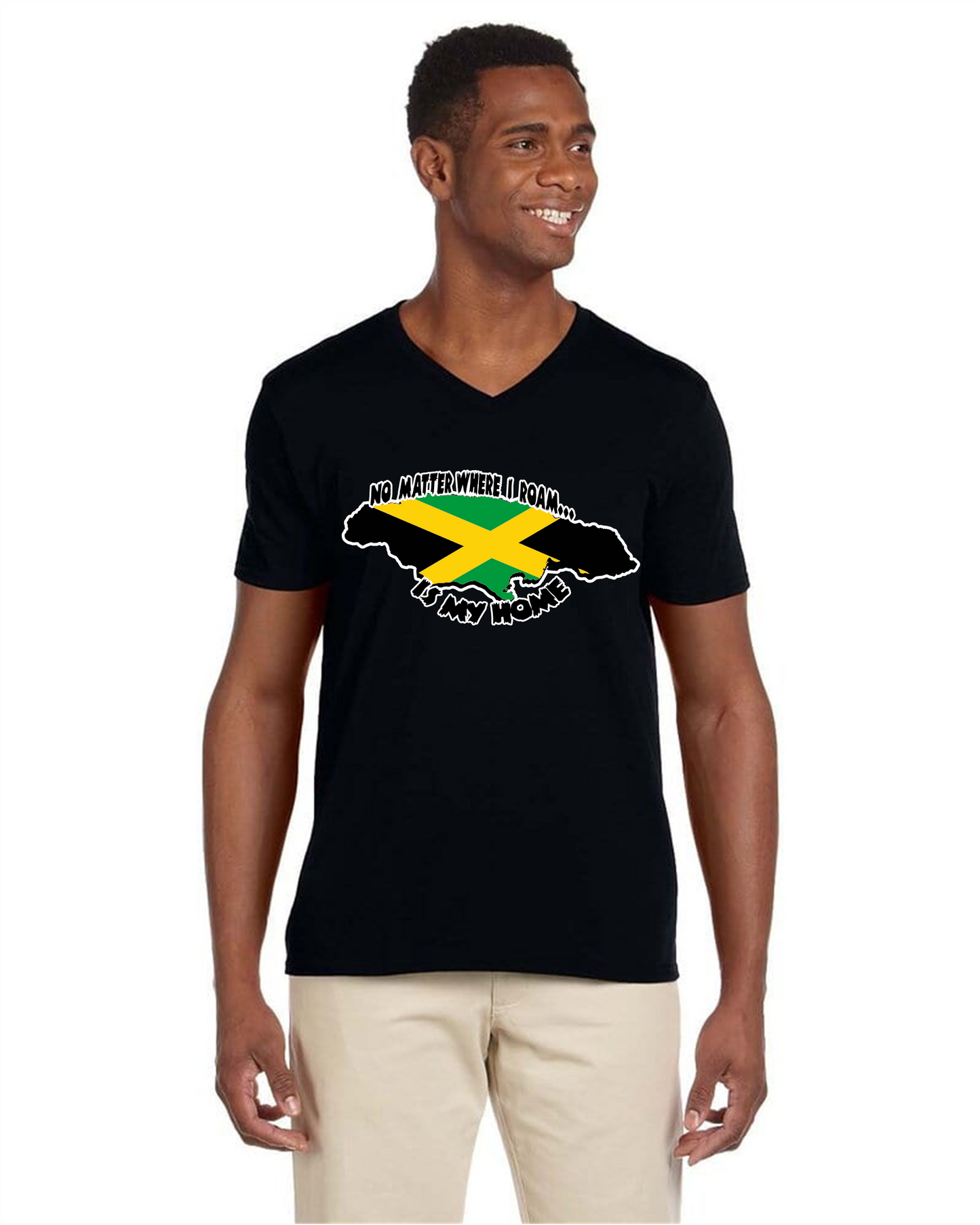 No Matter Where I Roam (Jamaica) v-neck