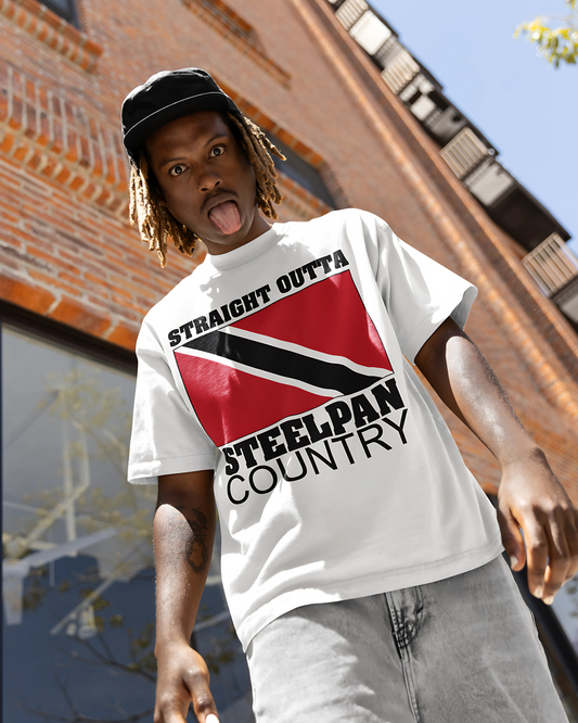 Straight Outta Steelpan Country (Trinidad) Oversized tshirt