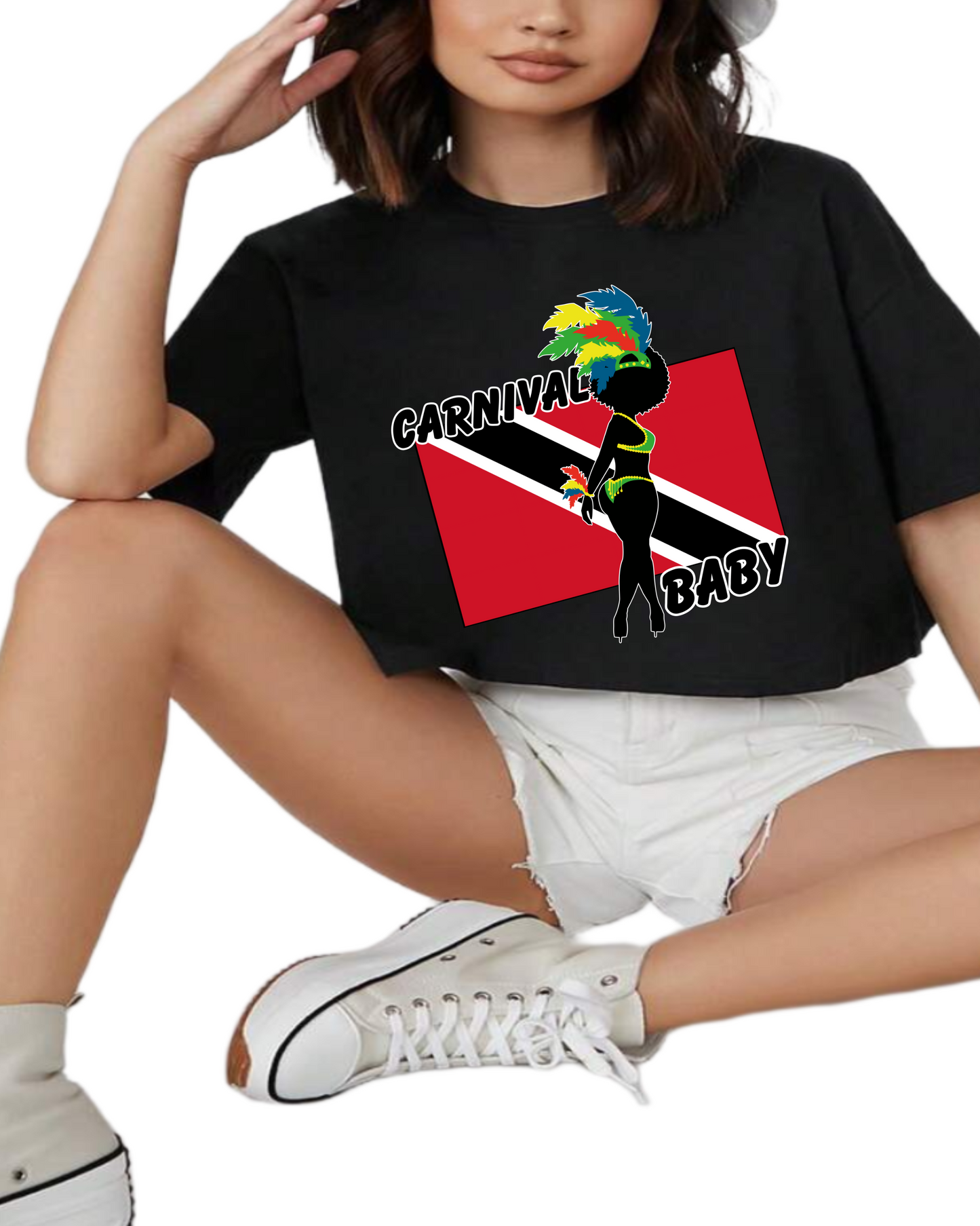 Carnival Baby (Trinidad Flag) crop top