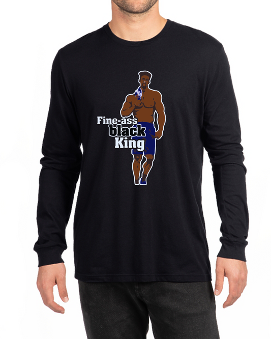 Fine-Azz Black King long-sleeved t-shirt