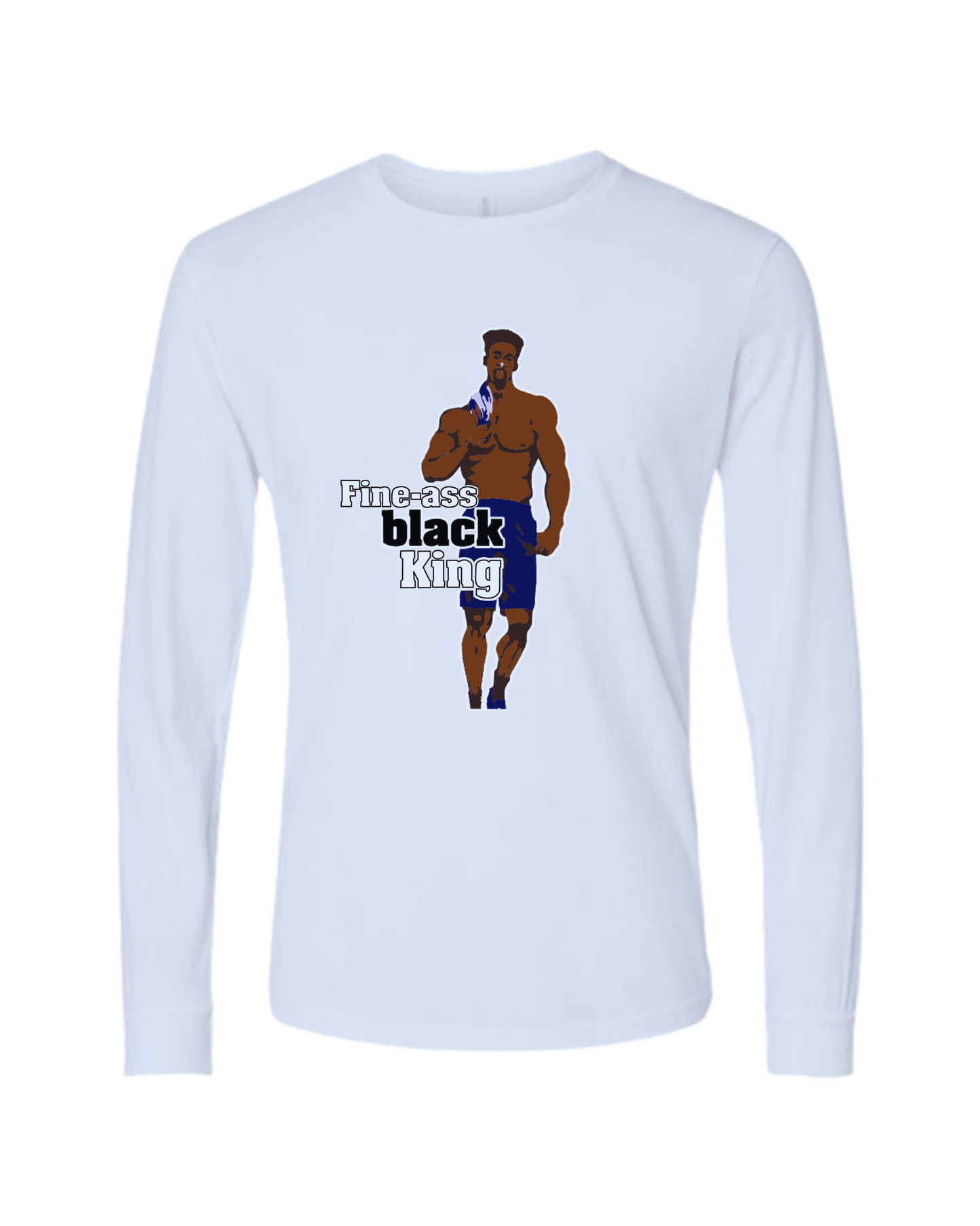 Fine-Azz Black King long-sleeved t-shirt