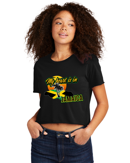 My Heart Is In Jamaica crop top
