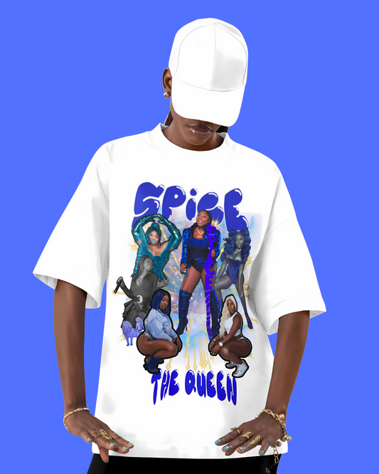 Spice The Queen Tribute oversized tshirt