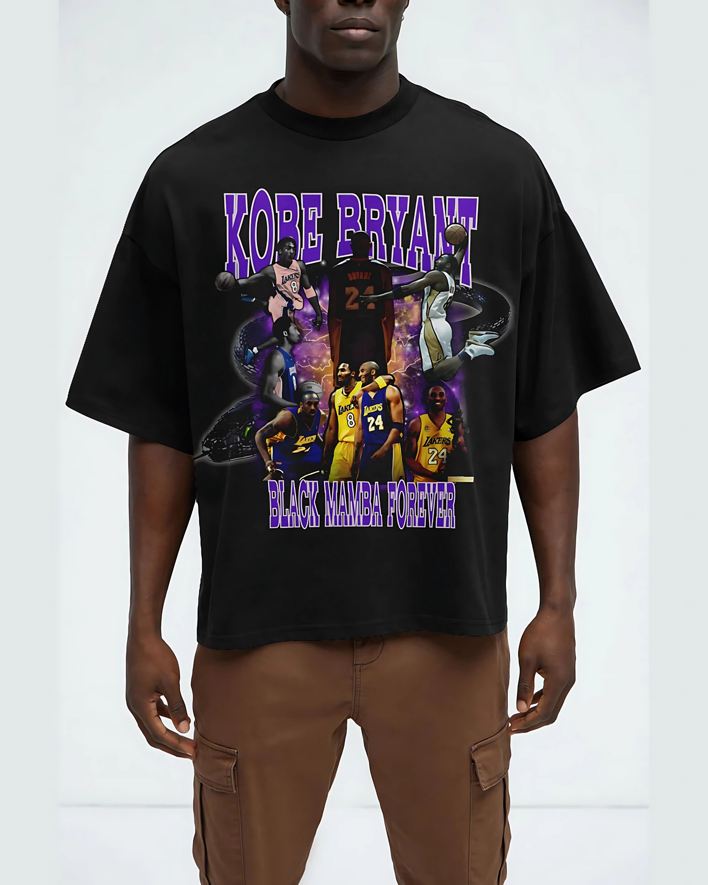 Kobe Bryant Black Mamba Forever Tribute - Boxy Cropped Tee