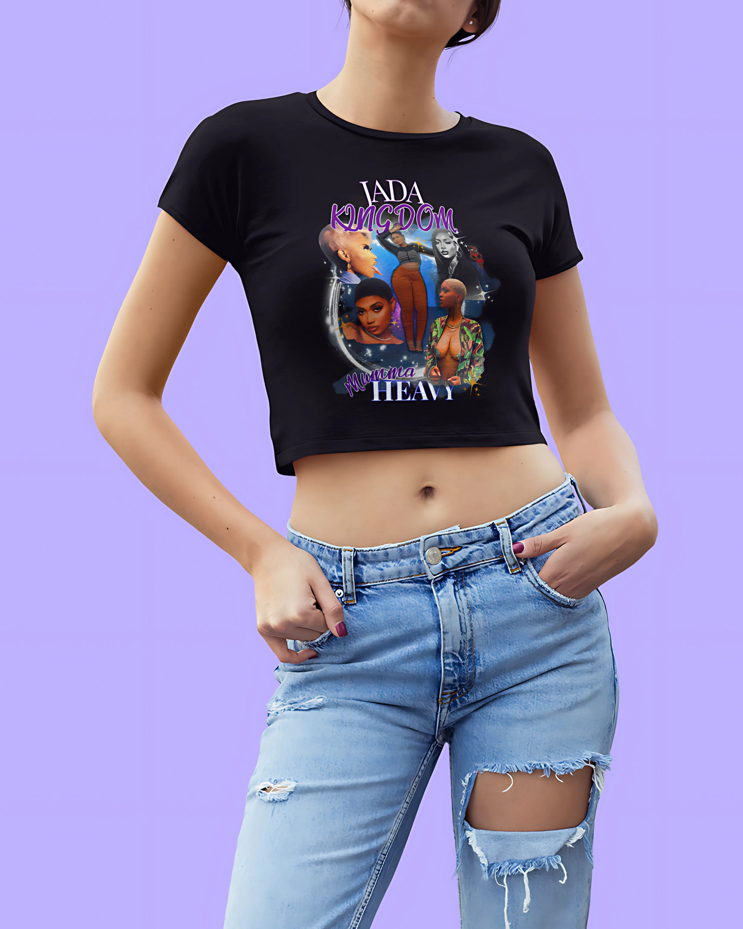 Jada Kingdom Tribute Washed Cropped Tee