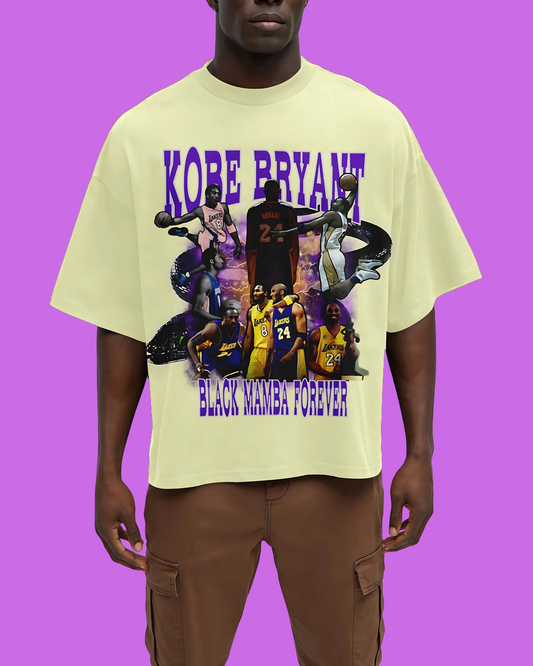 Kobe Bryant Black Mamba Forever Tribute - Boxy Cropped Tee