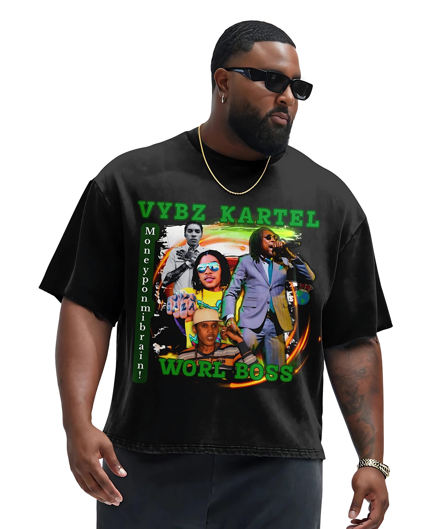Vybz Kartel Tribute Boxy Cropped Tshirt