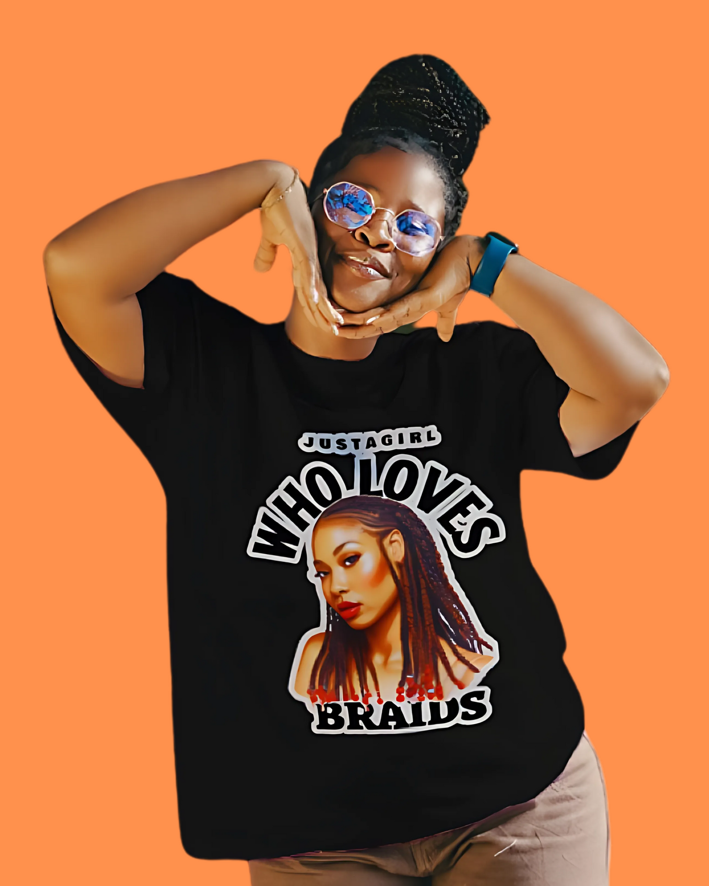 Just A Girl Who Loves Braids t-shirt