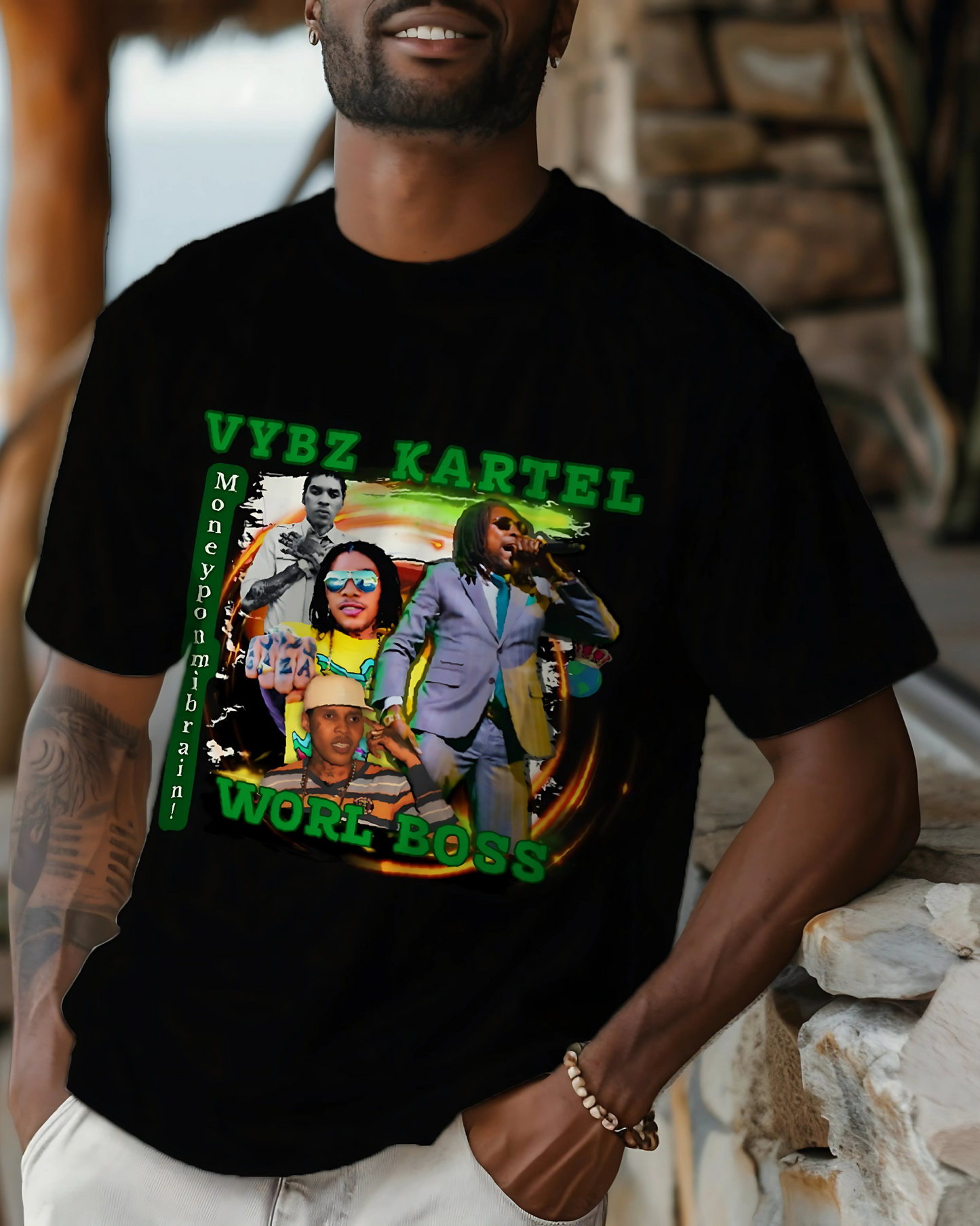 Vybz Kartel Tribute relaxed fit tshirt