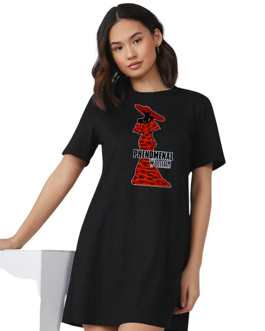 Phenomenal Woman t-shirt dress