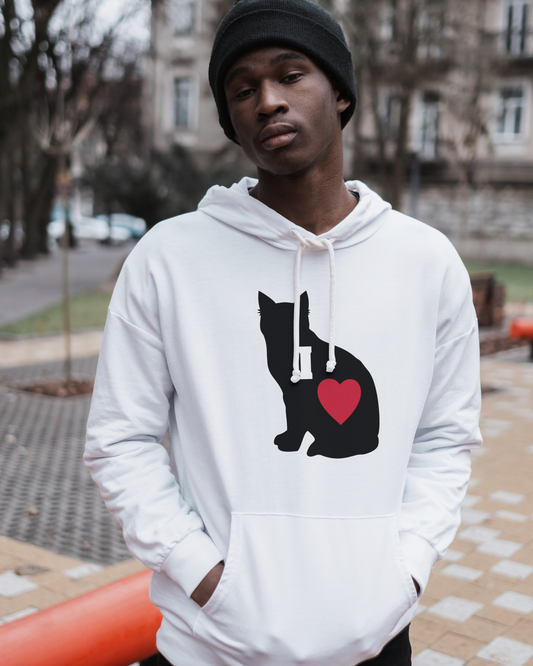 I Love Black Cat hoodie