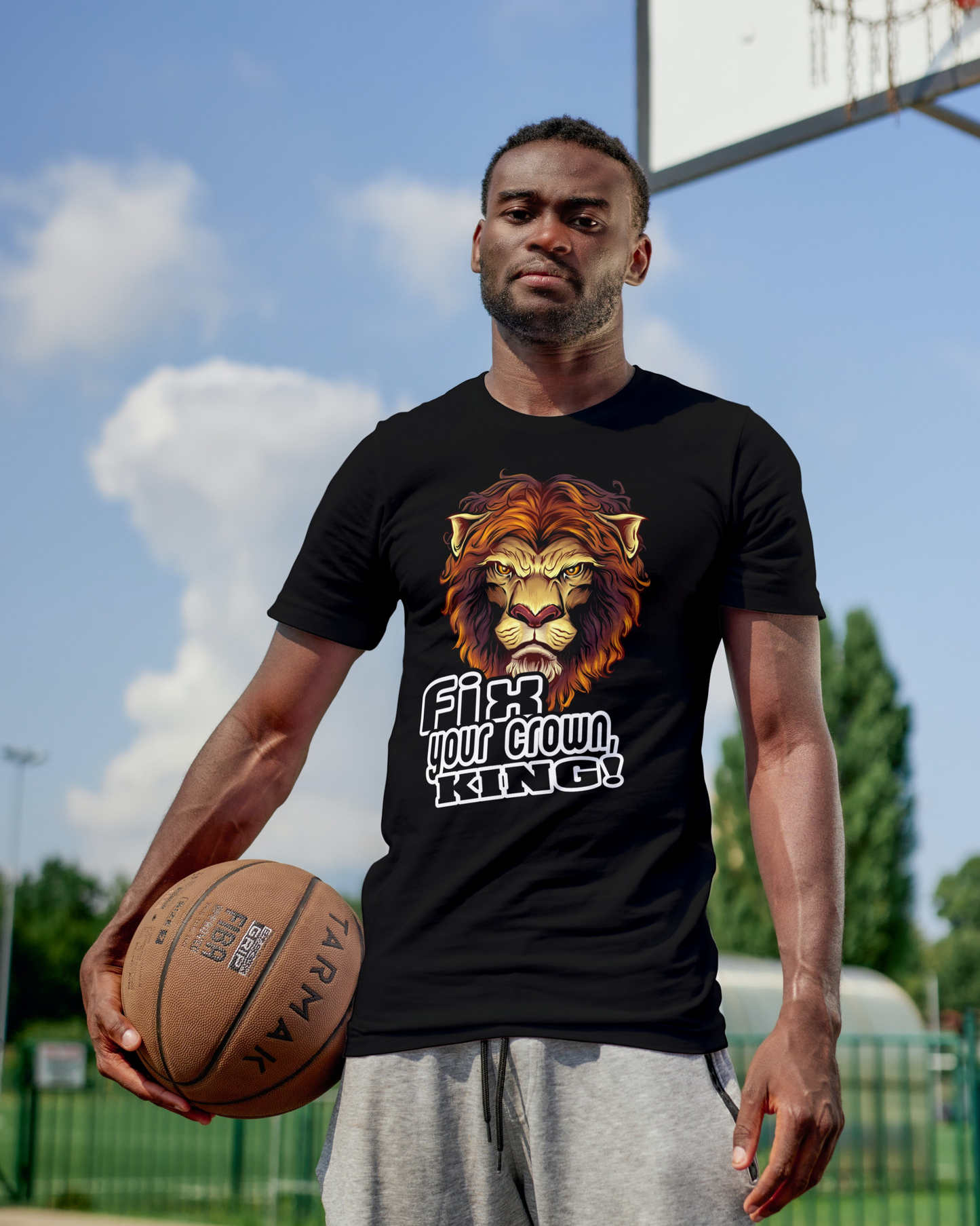 Fix Your Crown King (with graphic lion)