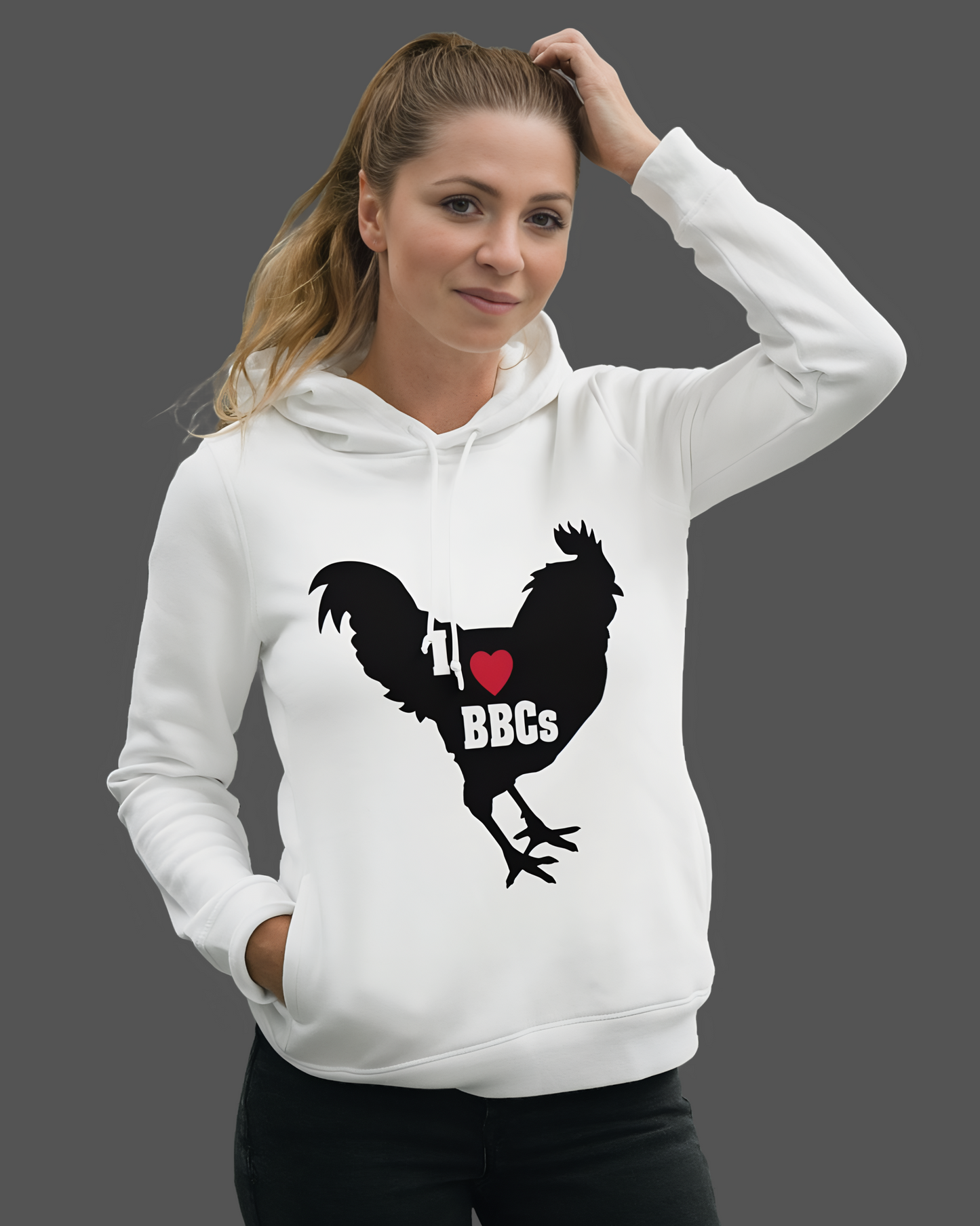 I Love BBCs ultimate fleece hoodie