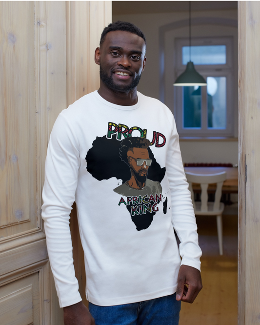 Proud African King long-sleeved tshirt