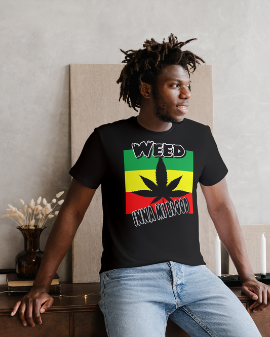 Weed Inna Mi Blood Tshirt