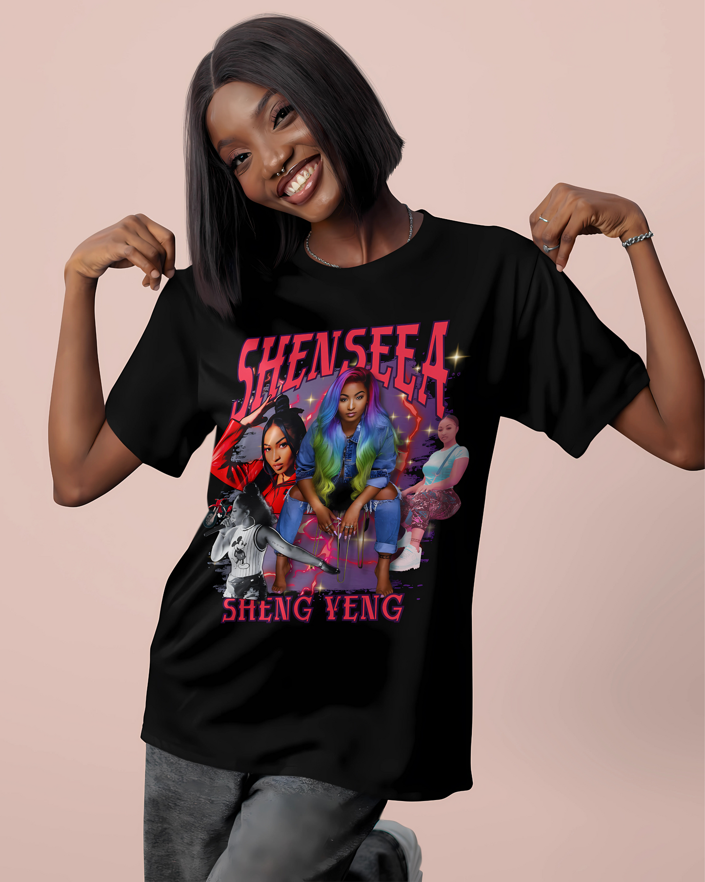 Shenseea Tribute oversized tshirt