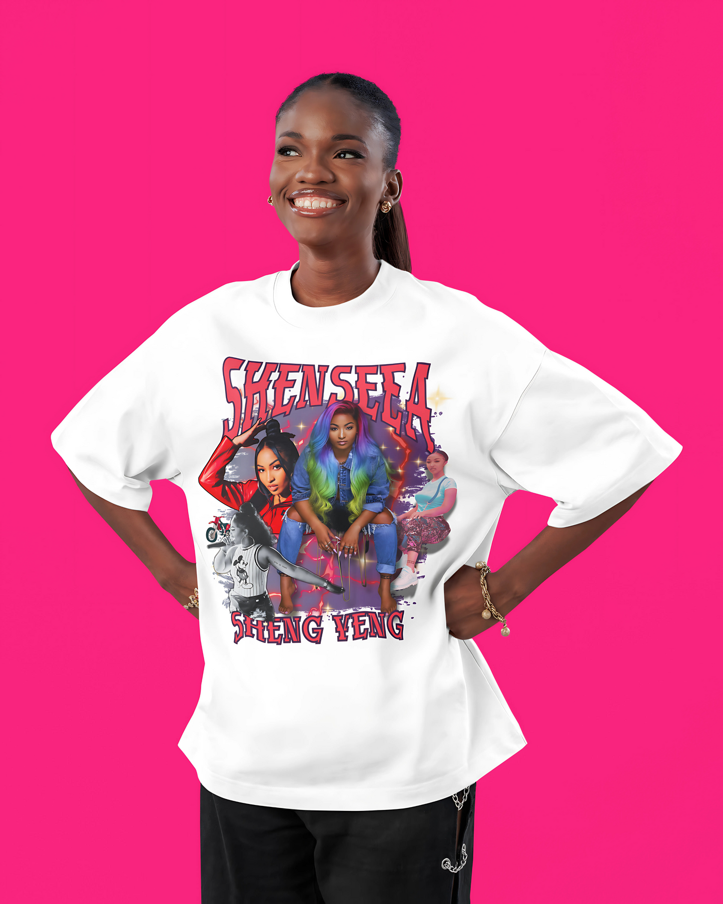Shenseea Tribute oversized tshirt