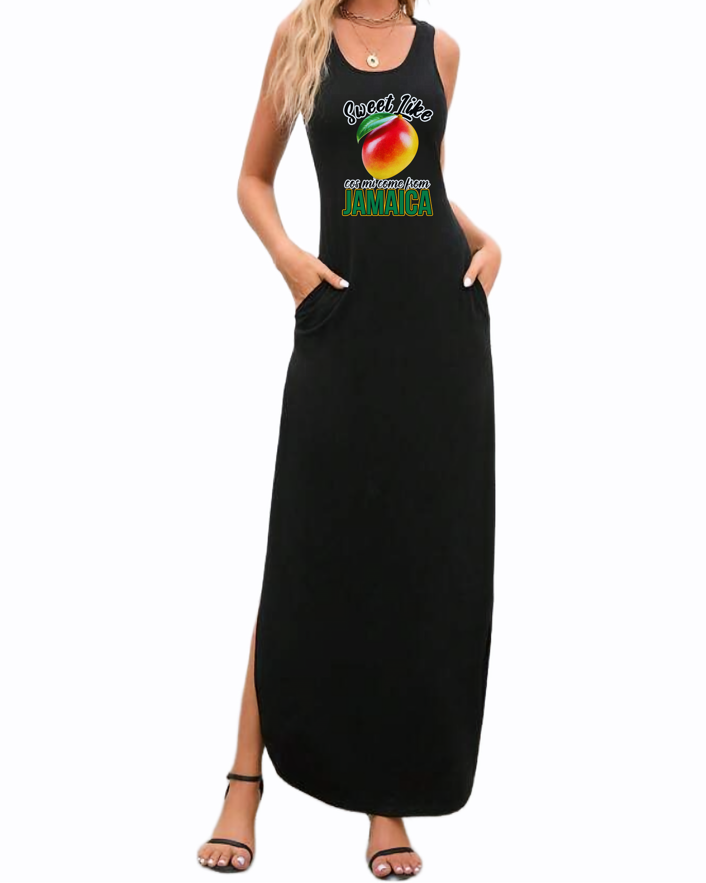 Sweet Like Mango Cos Mi Come From Jamaica tank dress