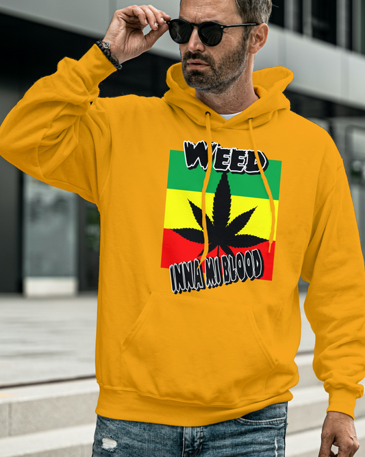 Weed Inna Mi Blood hoodie