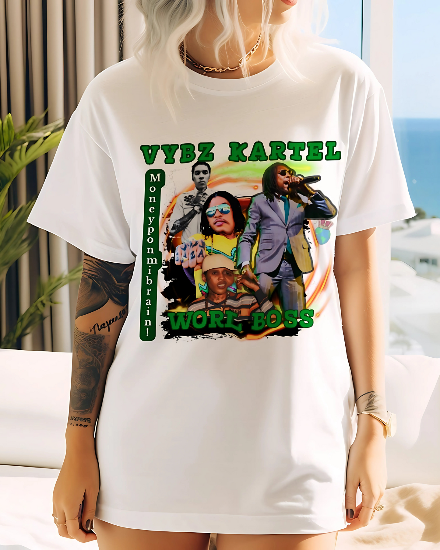 Vybz Kartel Tribute relaxed fit tshirt