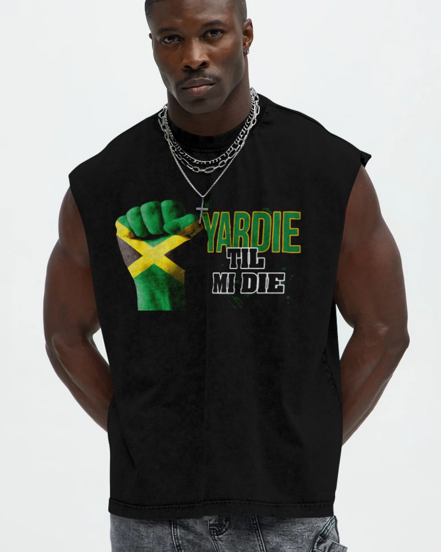 Yardie Til Mi Die (Jamaica) Muscle Tshirt