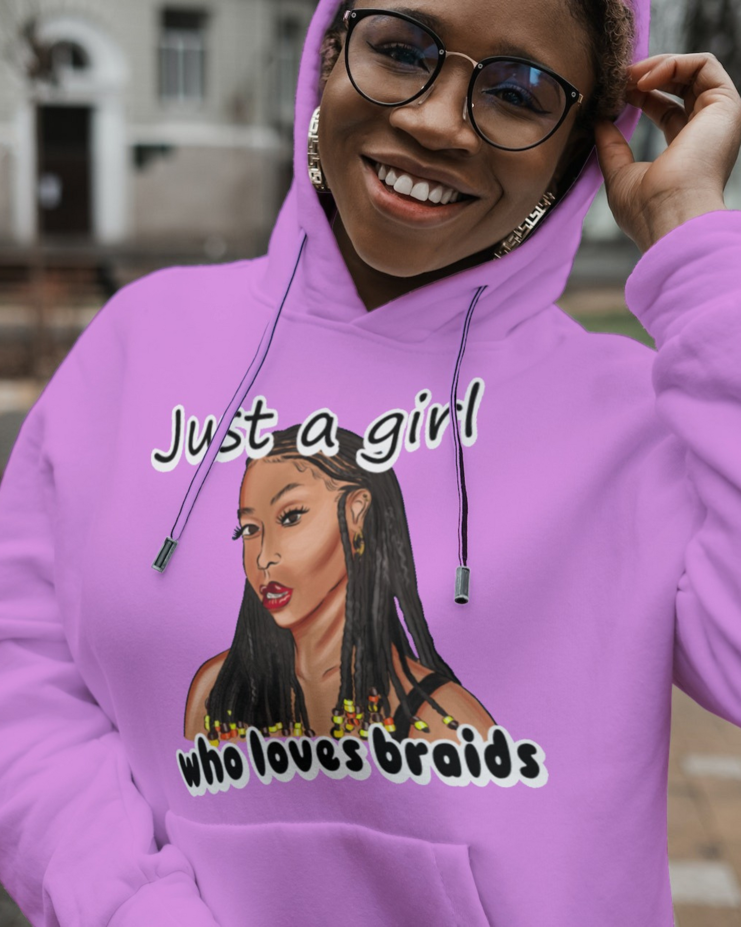 Just A Girl Who Loves Braids hoodie