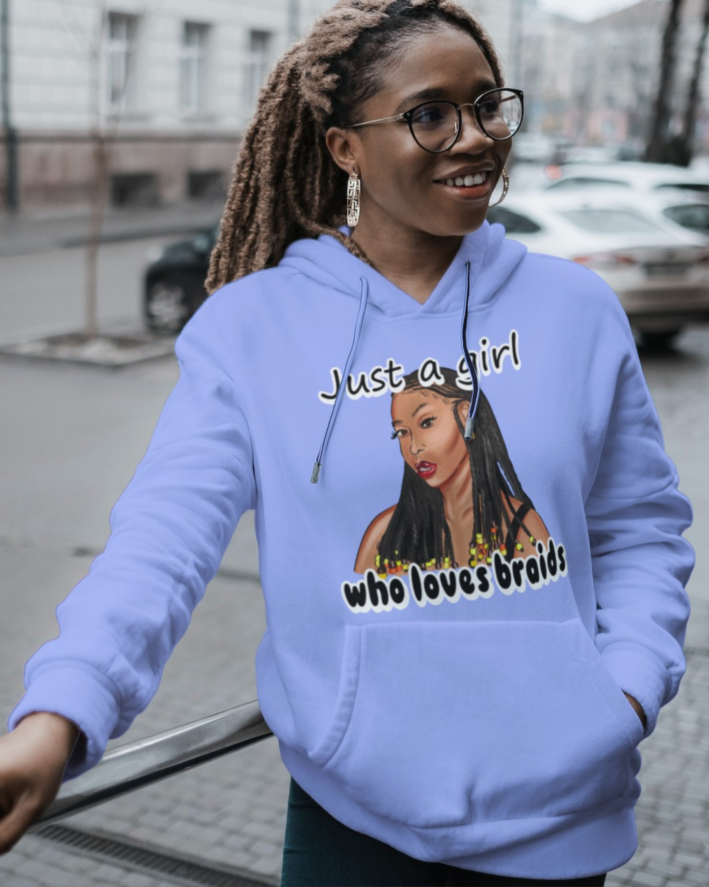 Just A Girl Who Loves Braids hoodie