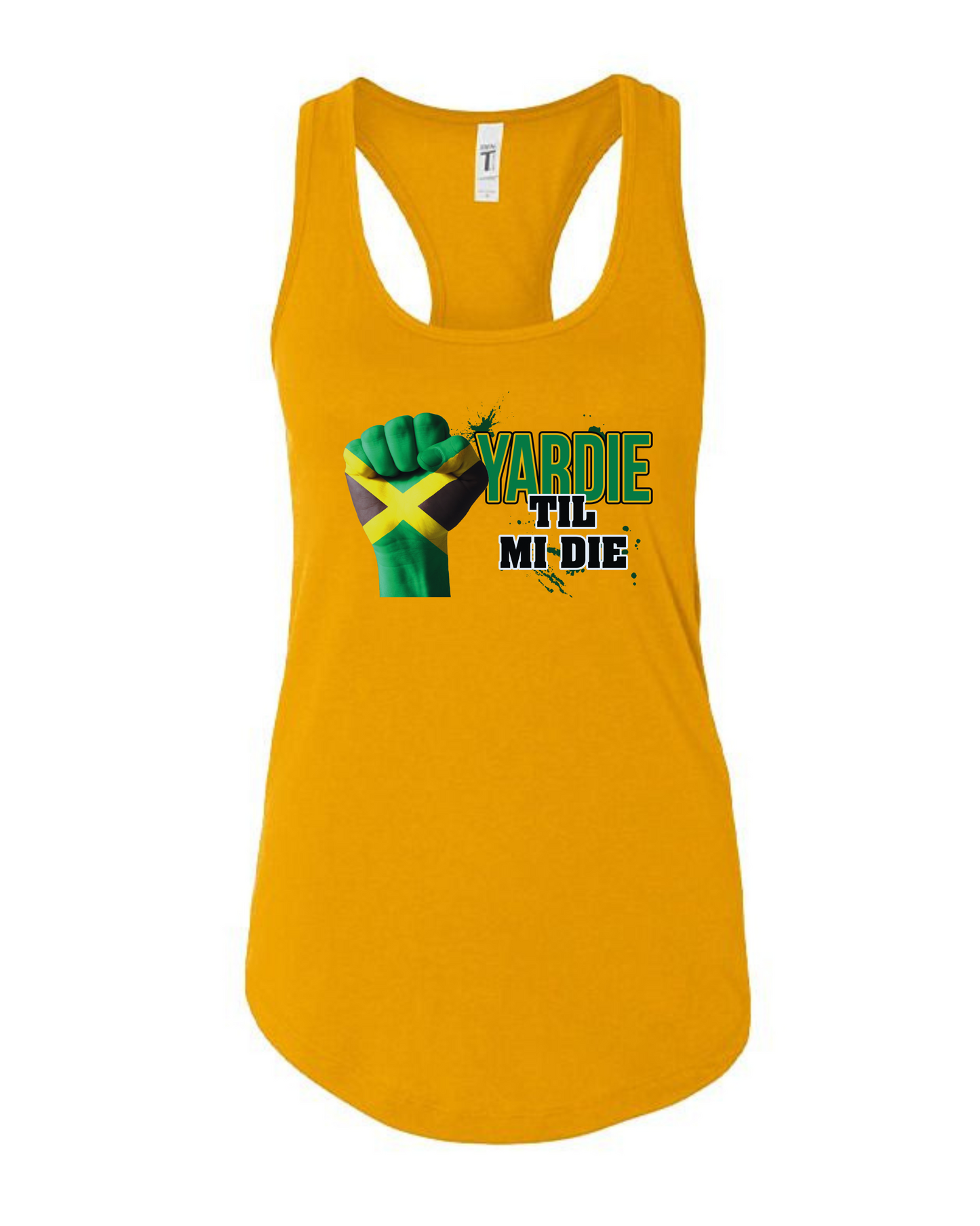 Yardie Til Mi Die (Jamaica) racerback tanktop