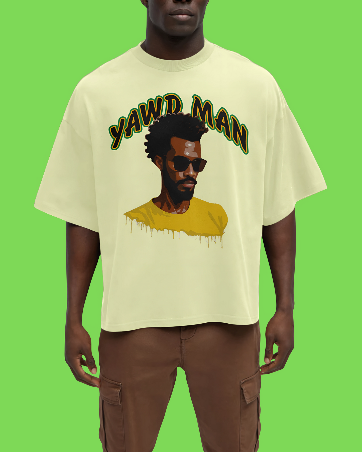 Yawd Man (Jamaica) Remix boxy cropped tee