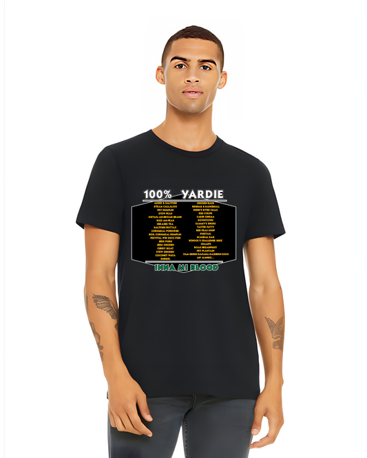100% Yardie Inna Mi Blood (Jamaica) t-shirt