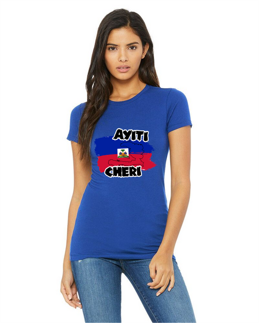 Ayiti Cheri (Haiti) fitted t-shirt