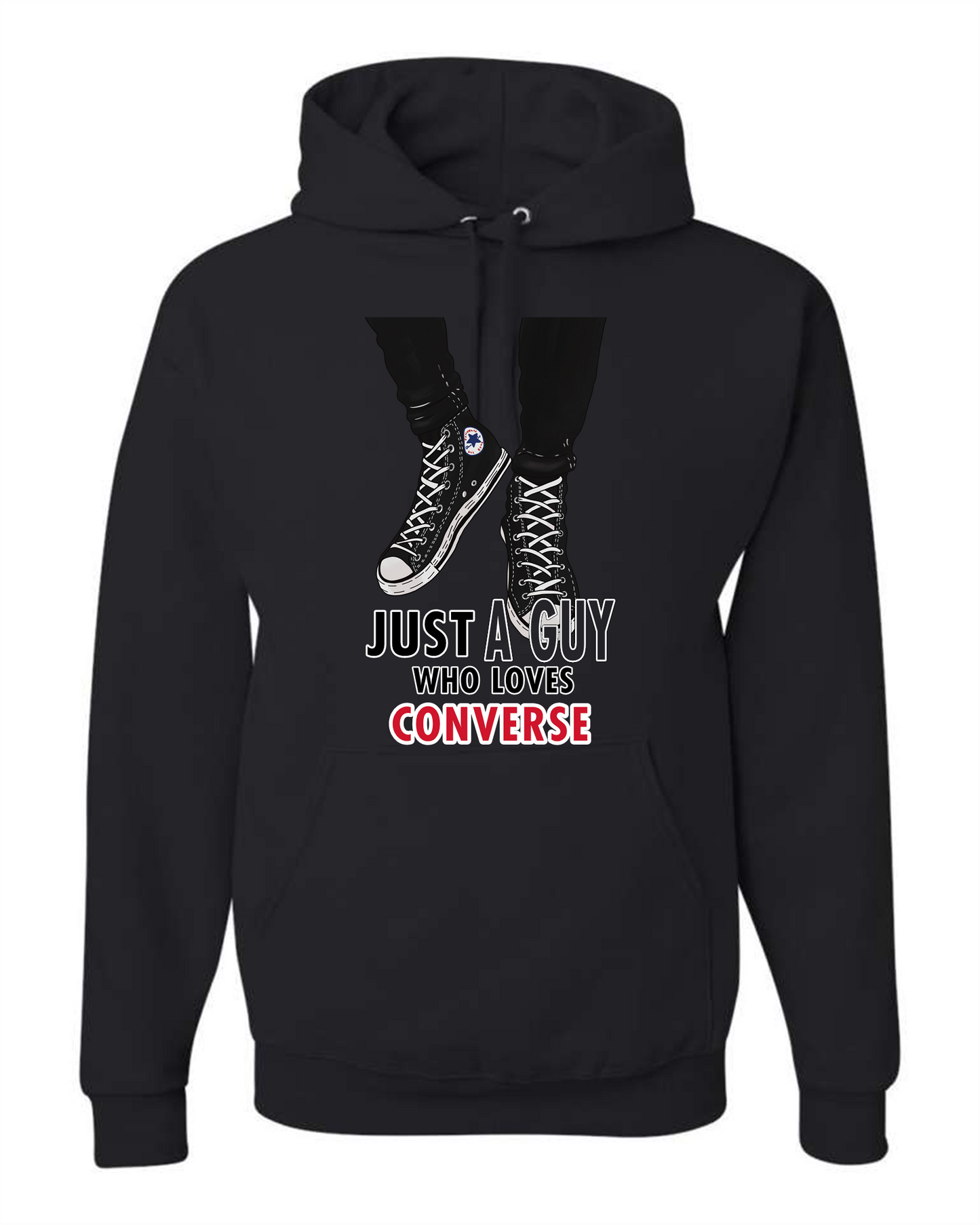 Just A Guy Who Loves Converse hoodie