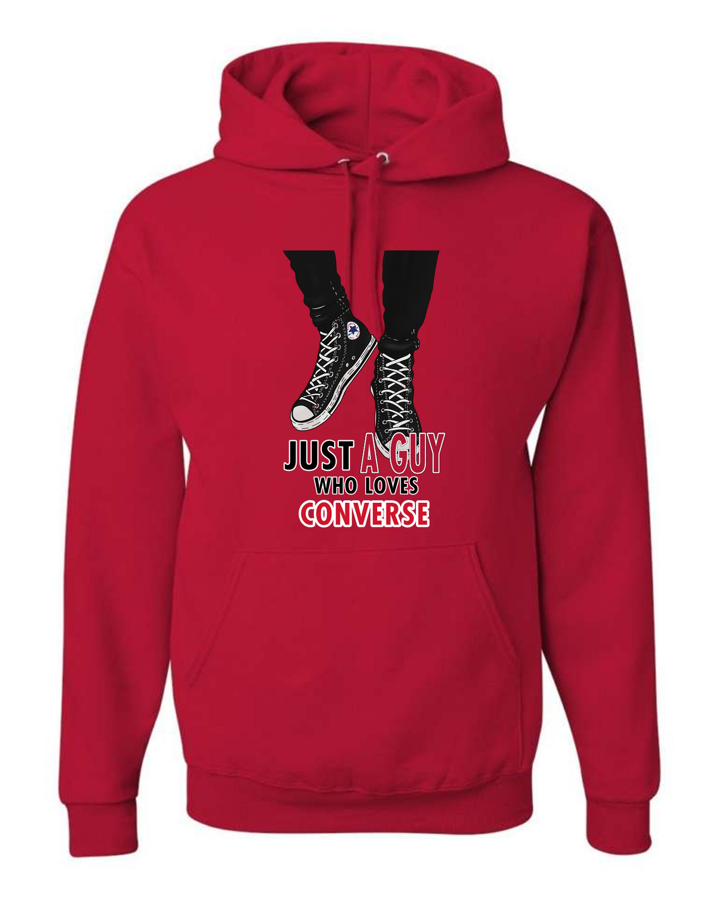 Just A Guy Who Loves Converse hoodie