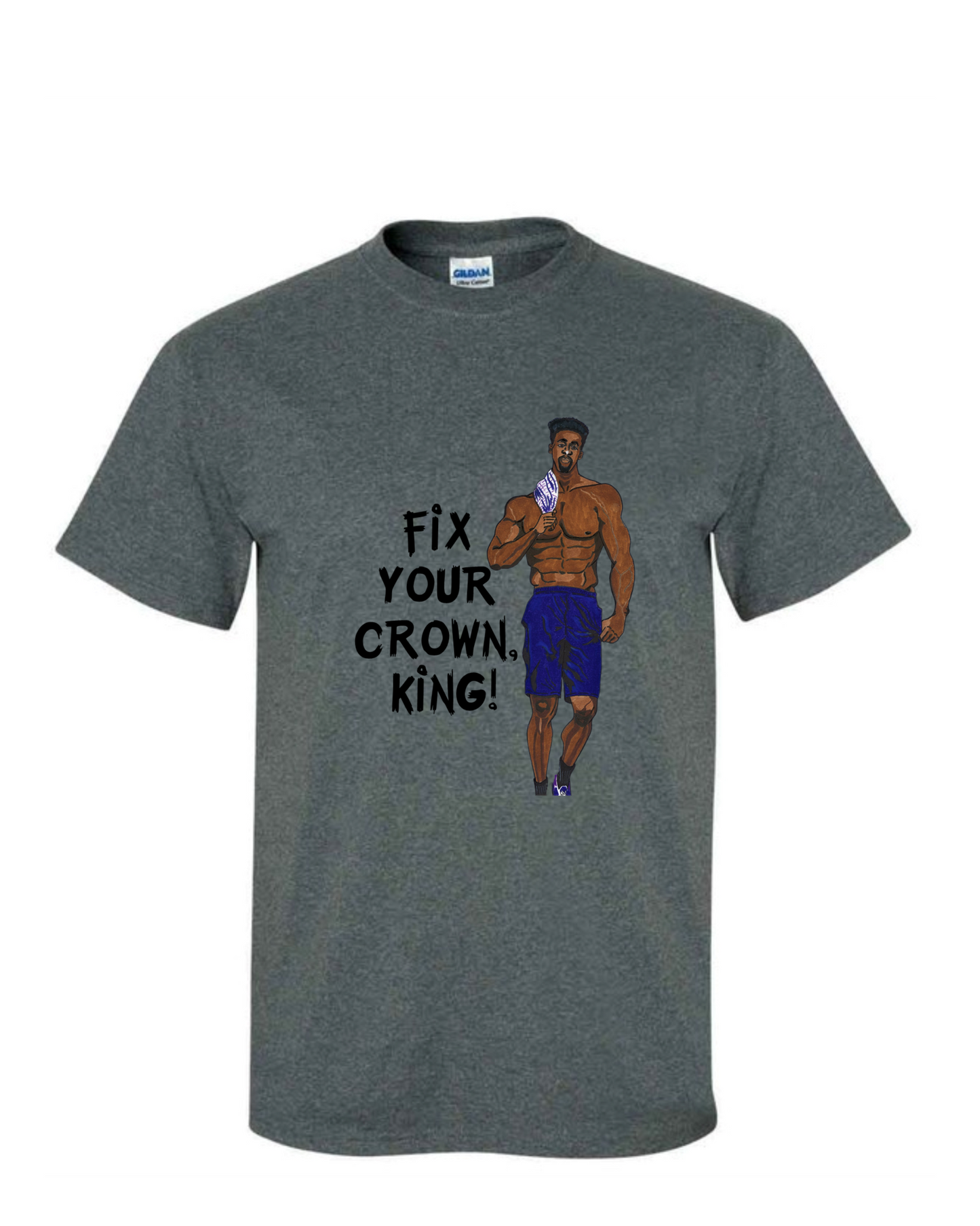 Fix Your Crown King (orig w/FitMan) t-shirt