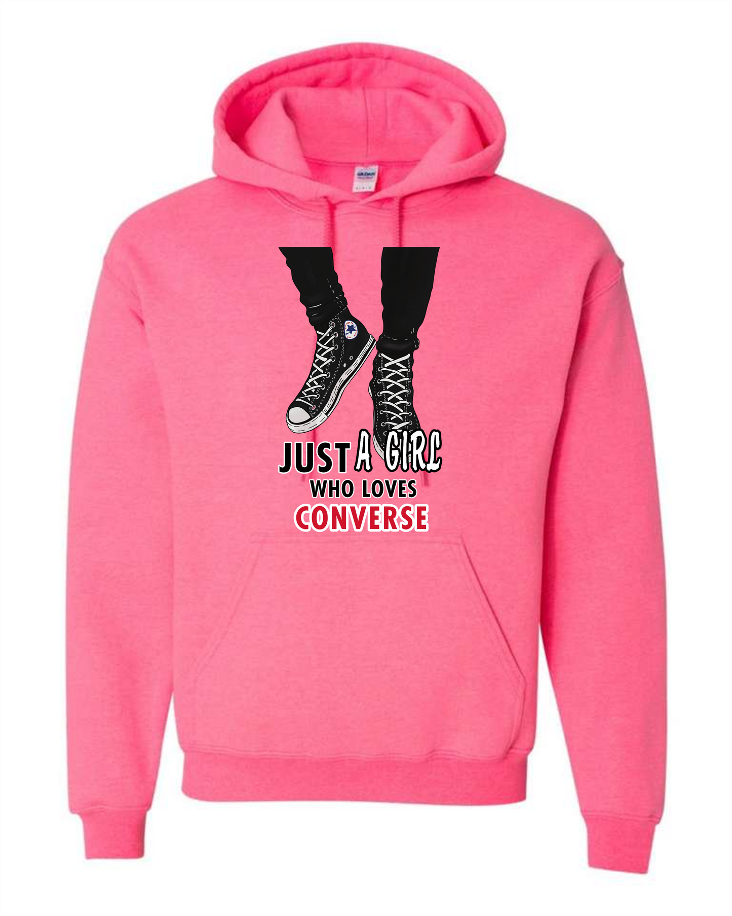 Just A Girl Who Loves Converse hoodie