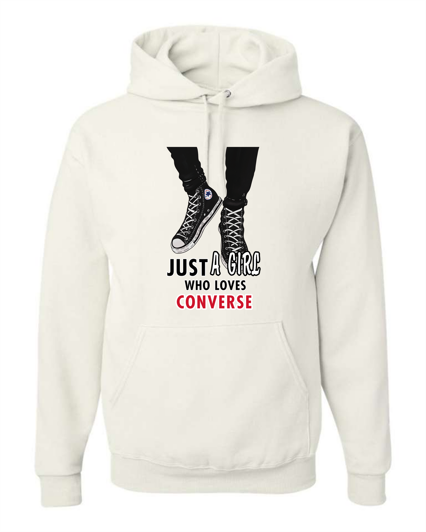 Just A Girl Who Loves Converse hoodie