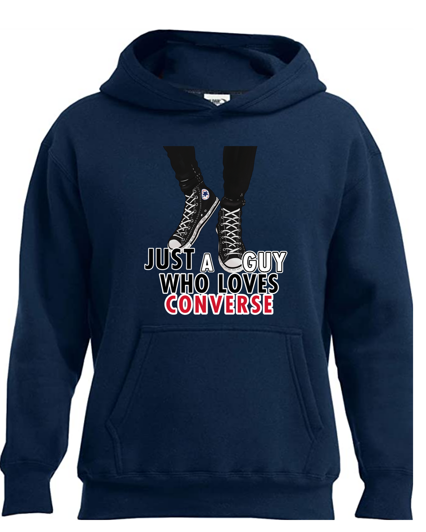 Just A Guy Who Loves Converse hoodie