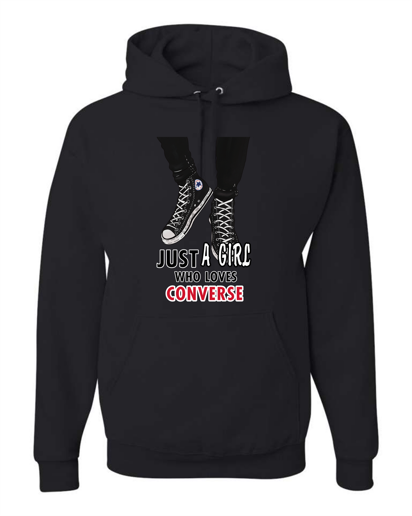 Just A Girl Who Loves Converse hoodie