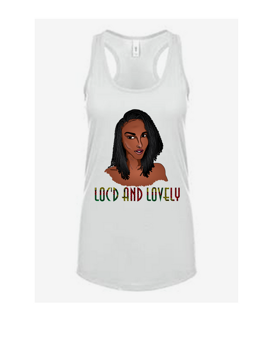 Loc'd & Lovely racerback tank top