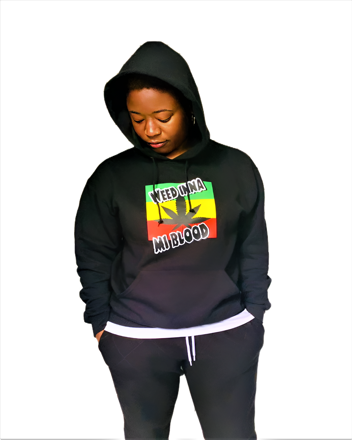 Weed Inna Mi Blood hoodie