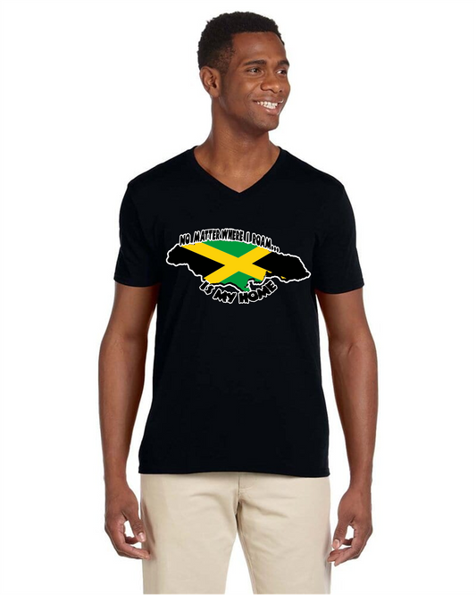 No Matter Where I Roam (Jamaica) v-neck