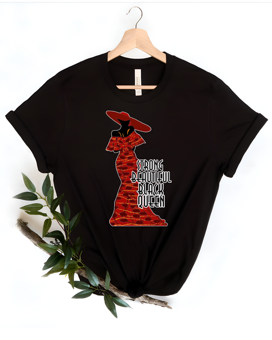 Strong Black Beautiful Queen t-shirt