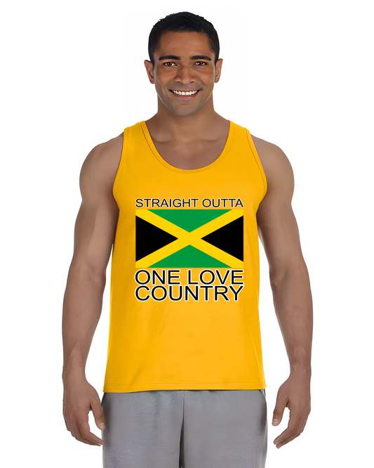 Straight Outta One Love Country tank top