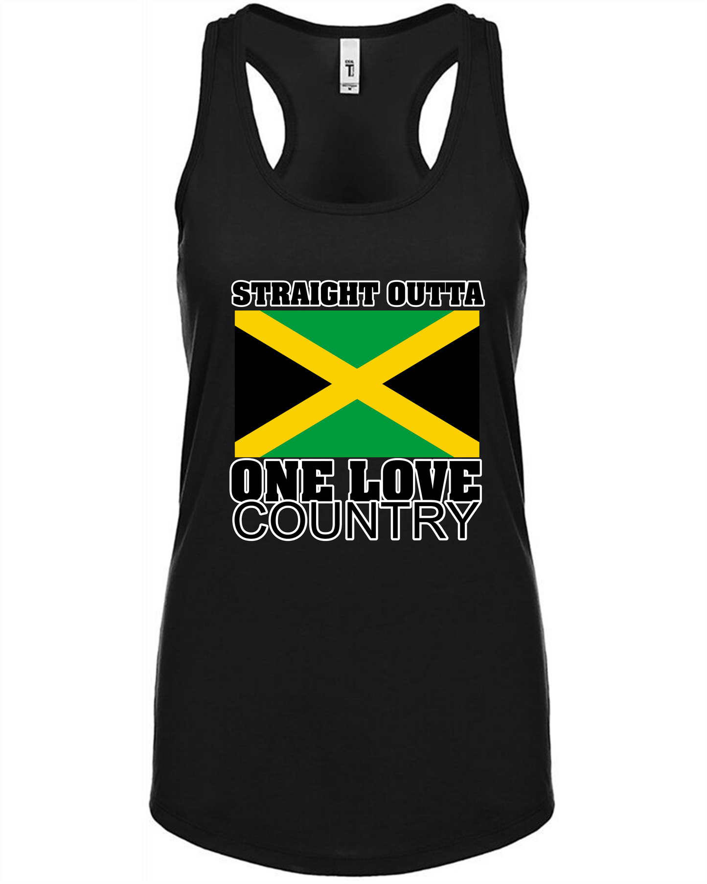 Straight Outta One Love Country racerback tanktop